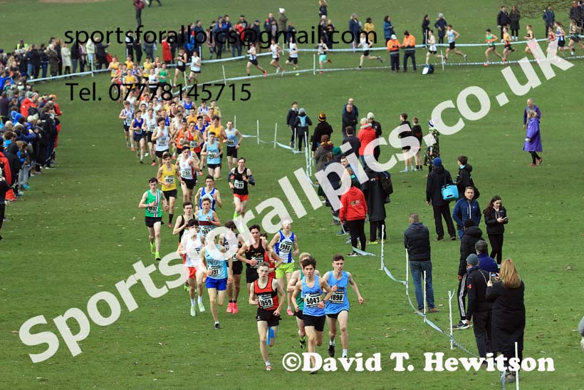 Mens Under-17s, 2024 CAU Inter Counties Cross Country Champs., Wollaton Park, Nottingham. Photo: David T. Hewitson/Sports for All Pics